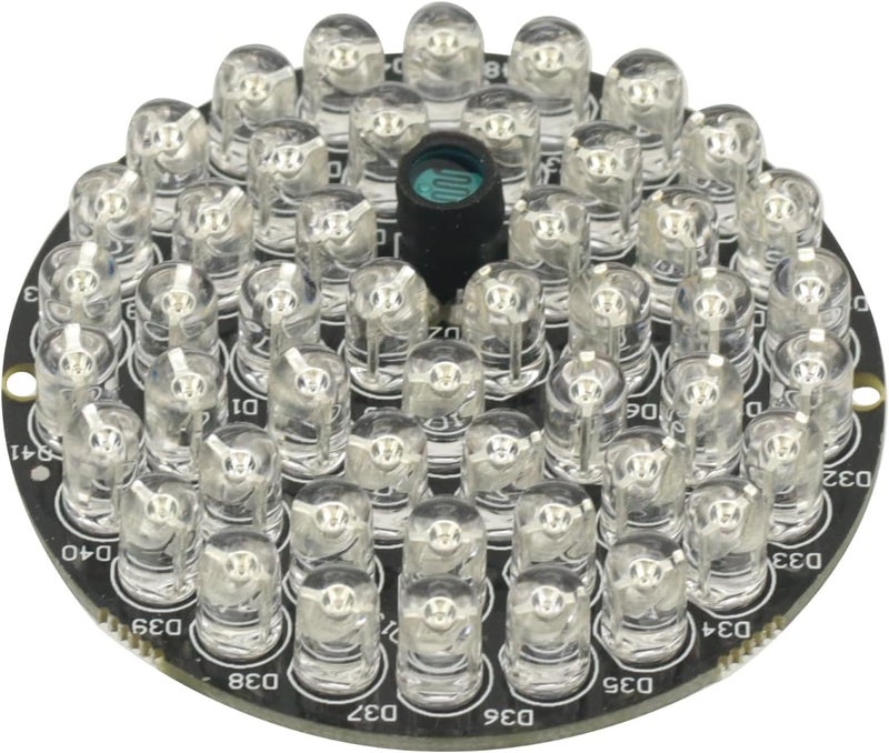 GODIYMODULES 850nm 48pcs LED IR Illuminator Infrared Night Vision Light Lamp for CCTV Camera IR Illuminators - Image 4